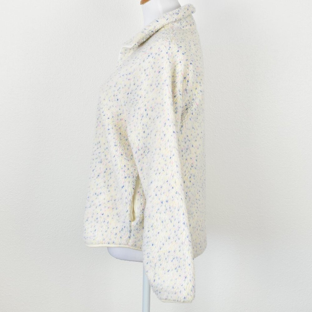 J. Crew Flecked Sherpa Fleece Zip Up Jacket NEW - S - Picture 5 of 10